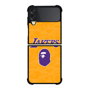 LOS ANGELES LAKERS X BAPE CAMO Samsung Galaxy Z Flip 3 Case Cover