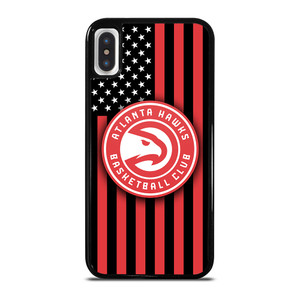 ATLANTA HAWKS NBA USA FLAG iPhone X / XS Case Cover ATLANTA HAWKS NBA USA FLAG iPhone X / XS Case Cover
