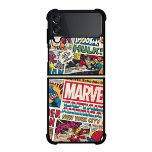 MARVEL COMICS COLLAGE Samsung Galaxy Z Flip 3 Case Cover