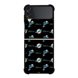 MIAMI DOLPHINS FOOTBALL PATTERN Samsung Galaxy Z Flip 3 Case Cover