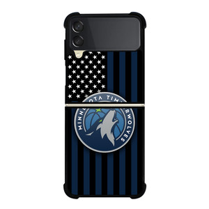MINNESOTA TIMBERWOLVES NBA USA FLAG Samsung Galaxy Z Flip 3 Case Cover
