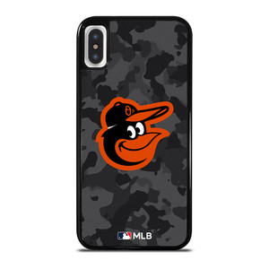 BALTIMORE ORIOLES BASEBALL BLACK CAMO iPhone X / XS Case Cover