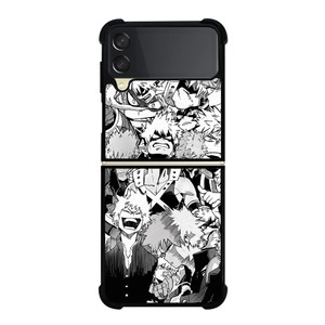 MY HERO ACADEMIA MANGA ANIME COLLAGE Samsung Galaxy Z Flip 3 Case Cover MY HERO ACADEMIA MANGA ANIME COLLAGE Samsung Galaxy Z Flip 3 Case Cover