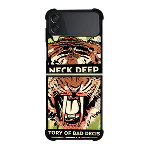 NECK DEEP A HISTORY OF A BAD DECISIONS Samsung Galaxy Z Flip 3 Case Cover