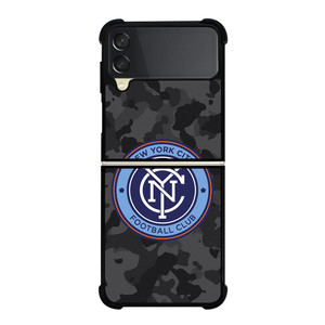 NEW YORK CITY FC MLS BLACK CAMO Samsung Galaxy Z Flip 3 Case Cover NEW YORK CITY FC MLS BLACK CAMO Samsung Galaxy Z Flip 3 Case Cover
