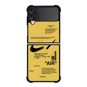 NIKE AIR OFF WHITE YELLOW Samsung Galaxy Z Flip 3 Case Cover