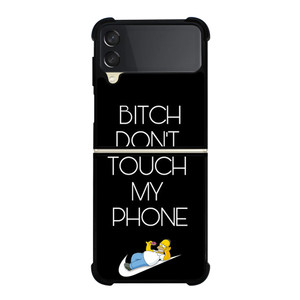 NIKE HOMER SIMPSON DONT TOUCH MY PHONE Samsung Galaxy Z Flip 3 Case Cover NIKE HOMER SIMPSON DONT TOUCH MY PHONE Samsung Galaxy Z Flip 3 Case Cover