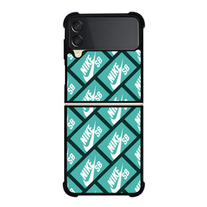 NIKE SB SKATEBOARD BOX PATTERN TURQUOISE Samsung Galaxy Z Flip 3 Case Cover NIKE SB SKATEBOARD BOX PATTERN TURQUOISE Samsung Galaxy Z Flip 3 Case Cover