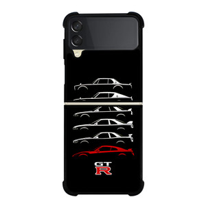 NISSAN GTR EVOLUTION Samsung Galaxy Z Flip 3 Case Cover NISSAN GTR EVOLUTION Samsung Galaxy Z Flip 3 Case Cover