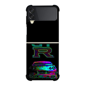 NISSAN GTR SPORT HOLOGRAPHIC Samsung Galaxy Z Flip 3 Case Cover NISSAN GTR SPORT HOLOGRAPHIC Samsung Galaxy Z Flip 3 Case Cover