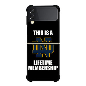 NOTRE DAME FIGHTING IRISH MEMBERSHIP Samsung Galaxy Z Flip 3 Case Cover NOTRE DAME FIGHTING IRISH MEMBERSHIP Samsung Galaxy Z Flip 3 Case Cover