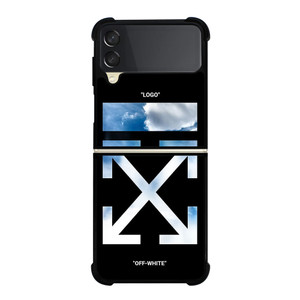 OFF WHITE SKY BLUE Samsung Galaxy Z Flip 3 Case Cover