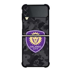ORLANDO CITY SC MLS BLACK CAMO Samsung Galaxy Z Flip 3 Case Cover ORLANDO CITY SC MLS BLACK CAMO Samsung Galaxy Z Flip 3 Case Cover