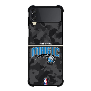 ORLANDO MAGIC BLACK CAMO Samsung Galaxy Z Flip 3 Case Cover ORLANDO MAGIC BLACK CAMO Samsung Galaxy Z Flip 3 Case Cover