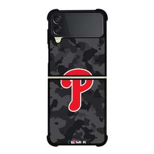 PHILADELPHIA PHILLIES BASEBALL BLACK CAMO Samsung Galaxy Z Flip 3 Case Cover PHILADELPHIA PHILLIES BASEBALL BLACK CAMO Samsung Galaxy Z Flip 3 Case Cover