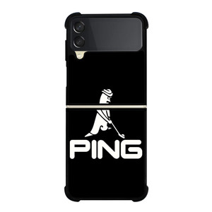 PING GOLF BLACK LOGO Samsung Galaxy Z Flip 3 Case Cover PING GOLF BLACK LOGO Samsung Galaxy Z Flip 3 Case Cover