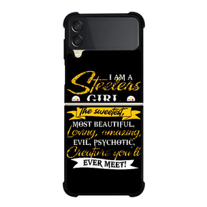PITTSBURGH STEELERS GIRL FANS Samsung Galaxy Z Flip 3 Case Cover PITTSBURGH STEELERS GIRL FANS Samsung Galaxy Z Flip 3 Case Cover