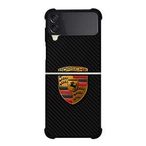 PORSCHE AUTOMOBILE CARBON FIBER Samsung Galaxy Z Flip 3 Case Cover
