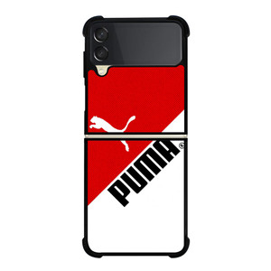 PUMA RED LOGO Samsung Galaxy Z Flip 3 Case Cover PUMA RED LOGO Samsung Galaxy Z Flip 3 Case Cover