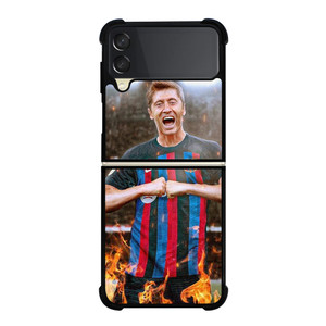 ROBERT LEWANDOWSKI FC BARCELONA Samsung Galaxy Z Flip 3 Case Cover ROBERT LEWANDOWSKI FC BARCELONA Samsung Galaxy Z Flip 3 Case Cover
