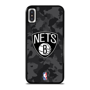 BROOKLYN NETS BLACK CAMO iPhone X / XS Case Cover