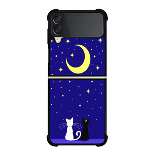 SAILOR MOON LUNA CUTE Samsung Galaxy Z Flip 3 Case Cover SAILOR MOON LUNA CUTE Samsung Galaxy Z Flip 3 Case Cover