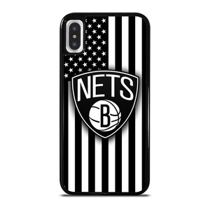 BROOKLYN NETS NBA USA FLAG iPhone X / XS Case Cover