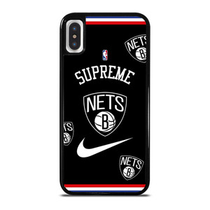 BROOKLYN NETS NBA X SUPREME NIKE iPhone X / XS Case Cover
