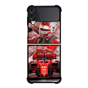 SCUDERIA FERRARI F1 CHARLES LECLERC Samsung Galaxy Z Flip 3 Case Cover