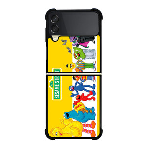 SESAME STREET MUPPETS CHARACTERS Samsung Galaxy Z Flip 3 Case Cover SESAME STREET MUPPETS CHARACTERS Samsung Galaxy Z Flip 3 Case Cover