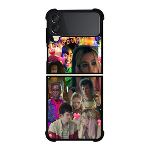 SEX EDUCATION MOVIES COLLAGE Samsung Galaxy Z Flip 3 Case Cover SEX EDUCATION MOVIES COLLAGE Samsung Galaxy Z Flip 3 Case Cover