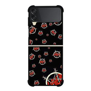 SLAYER ROCK BAND PATTERN Samsung Galaxy Z Flip 3 Case Cover