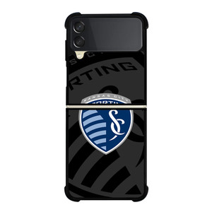 SPORTING KANSAS CITY MLS BLACK Samsung Galaxy Z Flip 3 Case Cover