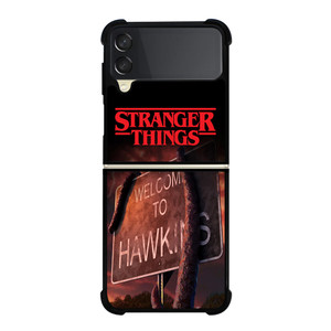 STRANGER THINGS WELCOME TO HAWKINS Samsung Galaxy Z Flip 3 Case Cover STRANGER THINGS WELCOME TO HAWKINS Samsung Galaxy Z Flip 3 Case Cover