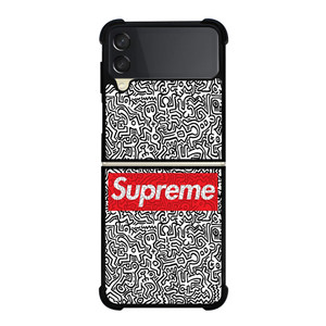 SUPREME KEITH HARING Samsung Galaxy Z Flip 3 Case Cover SUPREME KEITH HARING Samsung Galaxy Z Flip 3 Case Cover