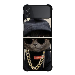 SUPREME SWAG CAT Samsung Galaxy Z Flip 3 Case Cover