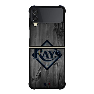 TAMPA BAY RAYS BASEBALL MLB WOOD LOGO Samsung Galaxy Z Flip 3 Case Cover