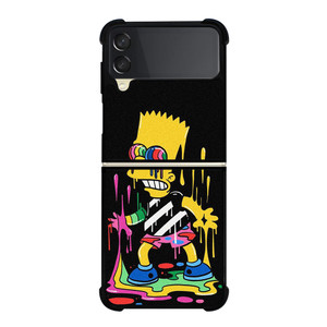 THE SIMPSONS TRIPPY ART Samsung Galaxy Z Flip 3 Case Cover THE SIMPSONS TRIPPY ART Samsung Galaxy Z Flip 3 Case Cover