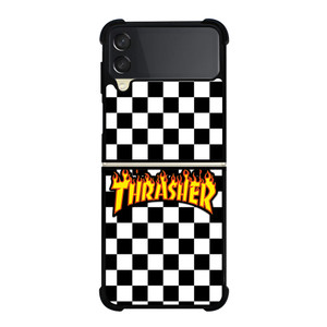 THRASHER SKATEBOARD CHECKERBOARD Samsung Galaxy Z Flip 3 Case Cover THRASHER SKATEBOARD CHECKERBOARD Samsung Galaxy Z Flip 3 Case Cover