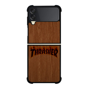 THRASHER SKATEBOARD WOODEN LOGO Samsung Galaxy Z Flip 3 Case Cover THRASHER SKATEBOARD WOODEN LOGO Samsung Galaxy Z Flip 3 Case Cover