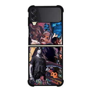 TRAVIS SCOTT ASTROWORLD COLLAGE Samsung Galaxy Z Flip 3 Case Cover TRAVIS SCOTT ASTROWORLD COLLAGE Samsung Galaxy Z Flip 3 Case Cover