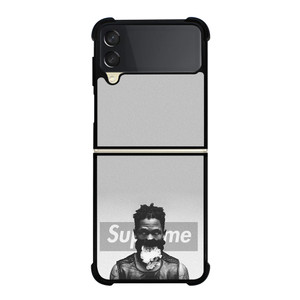 TRAVIS SCOTT SUPREME BLACK WHITE Samsung Galaxy Z Flip 3 Case Cover