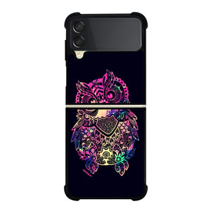 TRIBAL OWL ART Samsung Galaxy Z Flip 3 Case Cover TRIBAL OWL ART Samsung Galaxy Z Flip 3 Case Cover