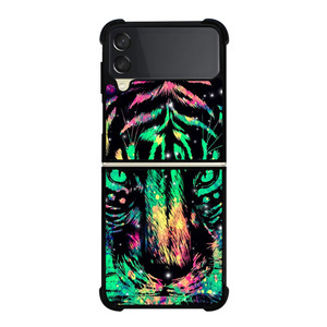 TRIPPY TIGER ART 2 Samsung Galaxy Z Flip 3 Case Cover TRIPPY TIGER ART 2 Samsung Galaxy Z Flip 3 Case Cover