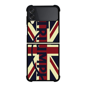 TRIUMPH MOTORCYCLES UNION JACK 2 Samsung Galaxy Z Flip 3 Case Cover TRIUMPH MOTORCYCLES UNION JACK 2 Samsung Galaxy Z Flip 3 Case Cover