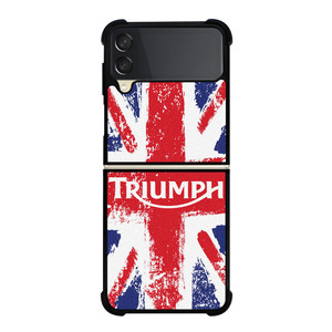 TRIUMPH MOTORCYCLES UNION JACK Samsung Galaxy Z Flip 3 Case Cover TRIUMPH MOTORCYCLES UNION JACK Samsung Galaxy Z Flip 3 Case Cover