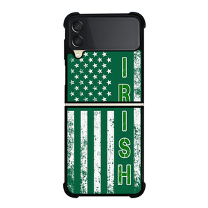 USA FLAG IRISH IRELAND Samsung Galaxy Z Flip 3 Case Cover USA FLAG IRISH IRELAND Samsung Galaxy Z Flip 3 Case Cover