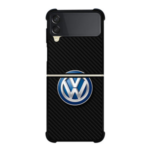 VOLKSWAGEN MOTOR CARBON FIBER Samsung Galaxy Z Flip 3 Case Cover VOLKSWAGEN MOTOR CARBON FIBER Samsung Galaxy Z Flip 3 Case Cover