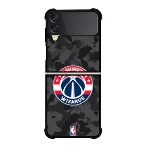WASHINGTON WIZARDS BLACK CAMO Samsung Galaxy Z Flip 3 Case Cover WASHINGTON WIZARDS BLACK CAMO Samsung Galaxy Z Flip 3 Case Cover