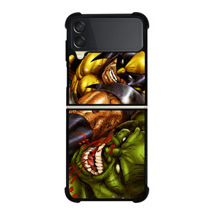 WOLVERINES VS HULK Samsung Galaxy Z Flip 3 Case Cover WOLVERINES VS HULK Samsung Galaxy Z Flip 3 Case Cover
